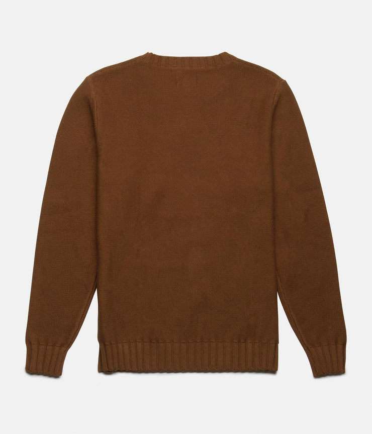 TEXTURED KNIT VINTAGE BROWN