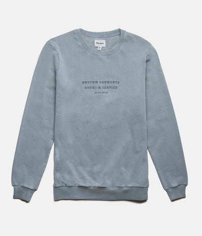 WASHED OUT PULLOVER STONE BLUE