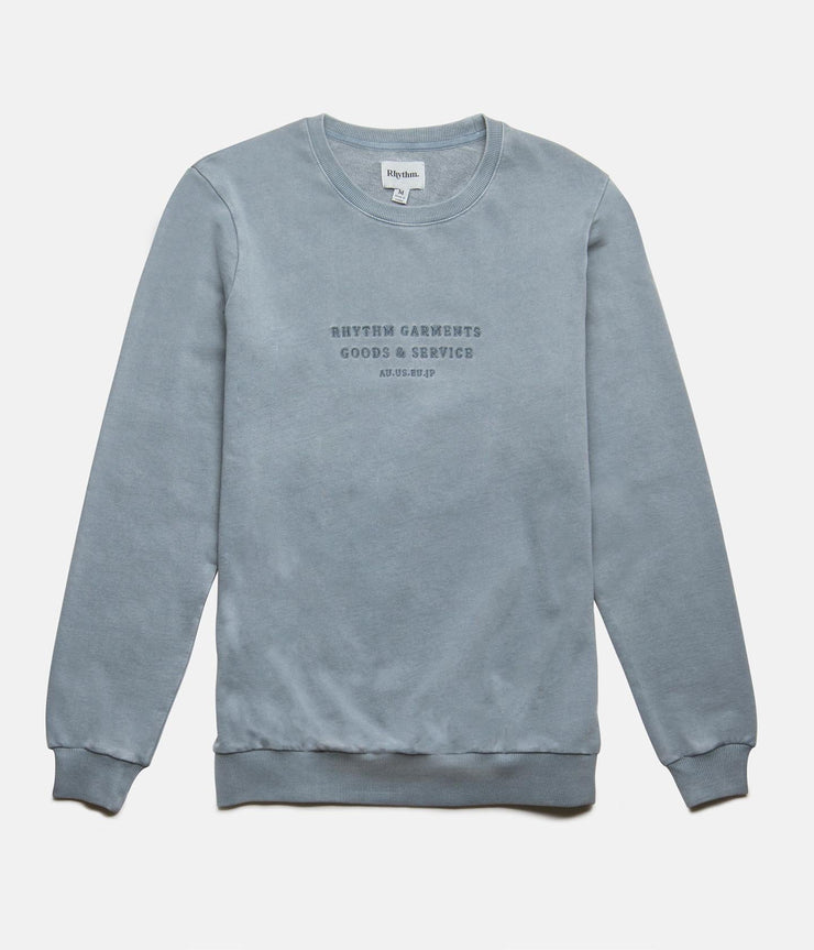 WASHED OUT PULLOVER STONE BLUE