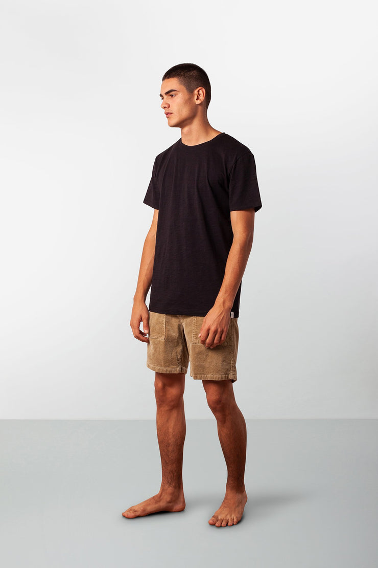 BASIC SLUB T-SHIRT BLACK