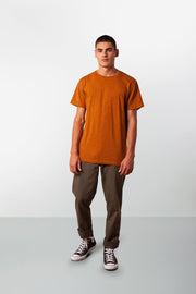 BASIC SLUB T-SHIRT ALMOND