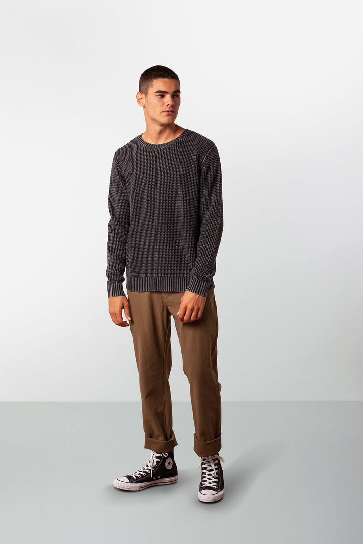 WASHED OUT KNIT VINTAGE BLACK