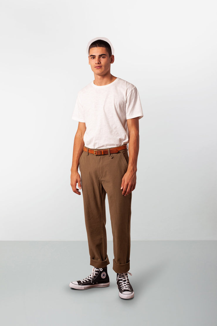 BASIC SLUB T-SHIRT WHITE