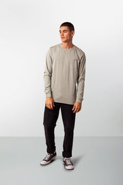 EVERYDAY WASH LS T-SHIRT WASHED SAGE