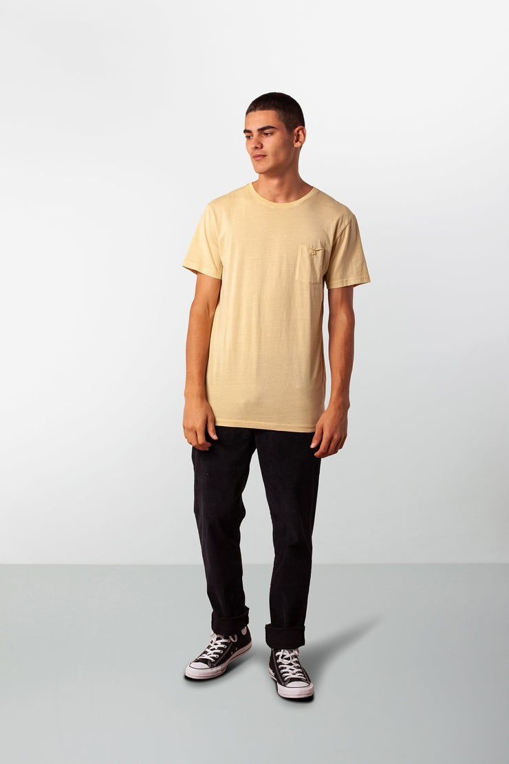 EVERYDAY WASH T-SHIRT SUNBLEACHED YELLOW