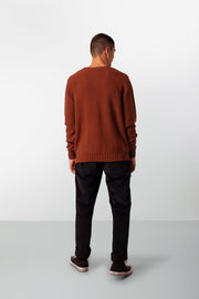 TEXTURED KNIT VINTAGE BROWN