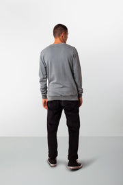 WASHED OUT PULLOVER STONE BLUE