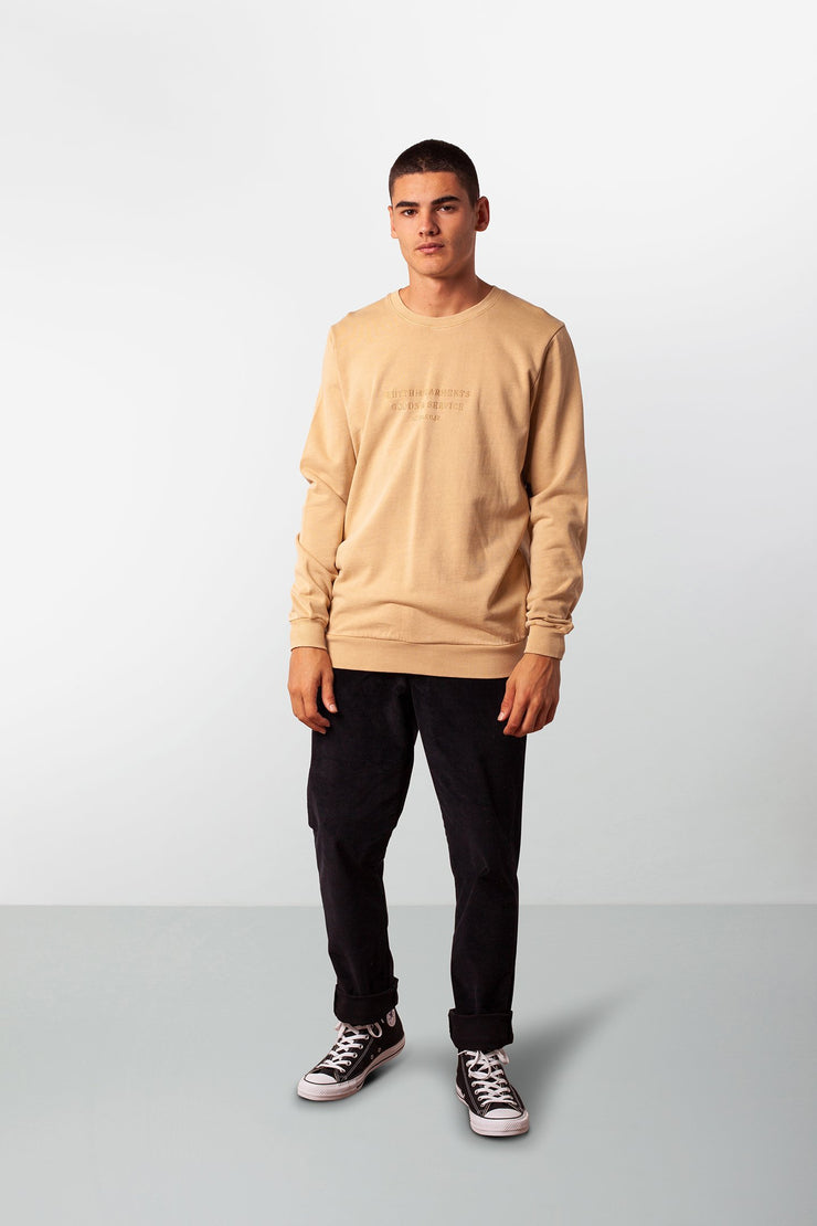 WASHED OUT PULLOVER FADED PEACH