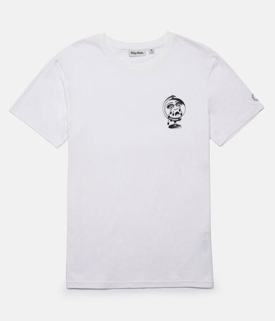 CRYING GLOBE T-SHIRT WHITE