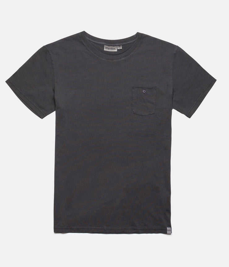 Rhythm Everyday Wash T-Shirt Vintage Charcoal Front