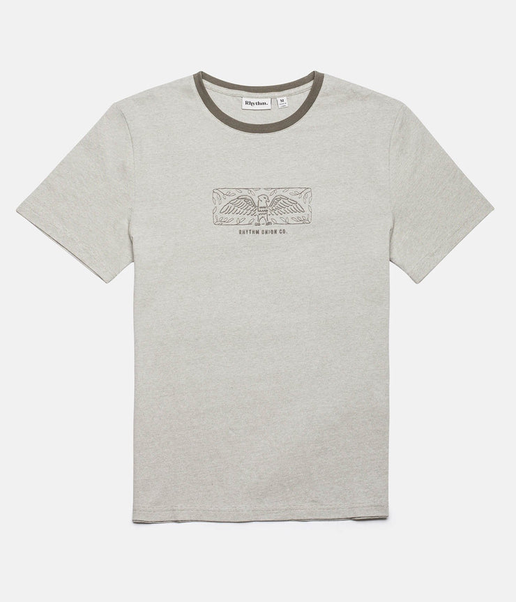 Rhythm Aviary T-Shirt Olive Front