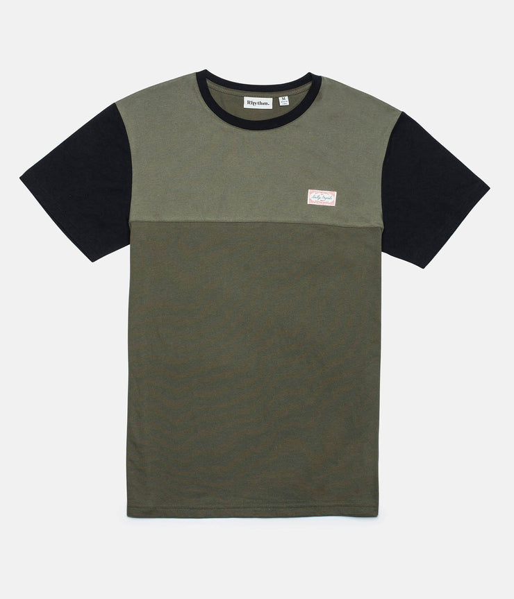 Rhythm Commune T-Shirt Olive Front