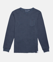 Rhythm Everyday Wash Ls T-Shirt Vintage Navy Front