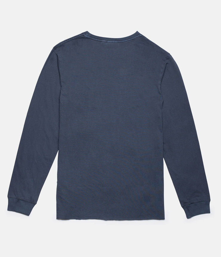 Rhythm Everyday Wash Ls T-Shirt Vintage Navy Back