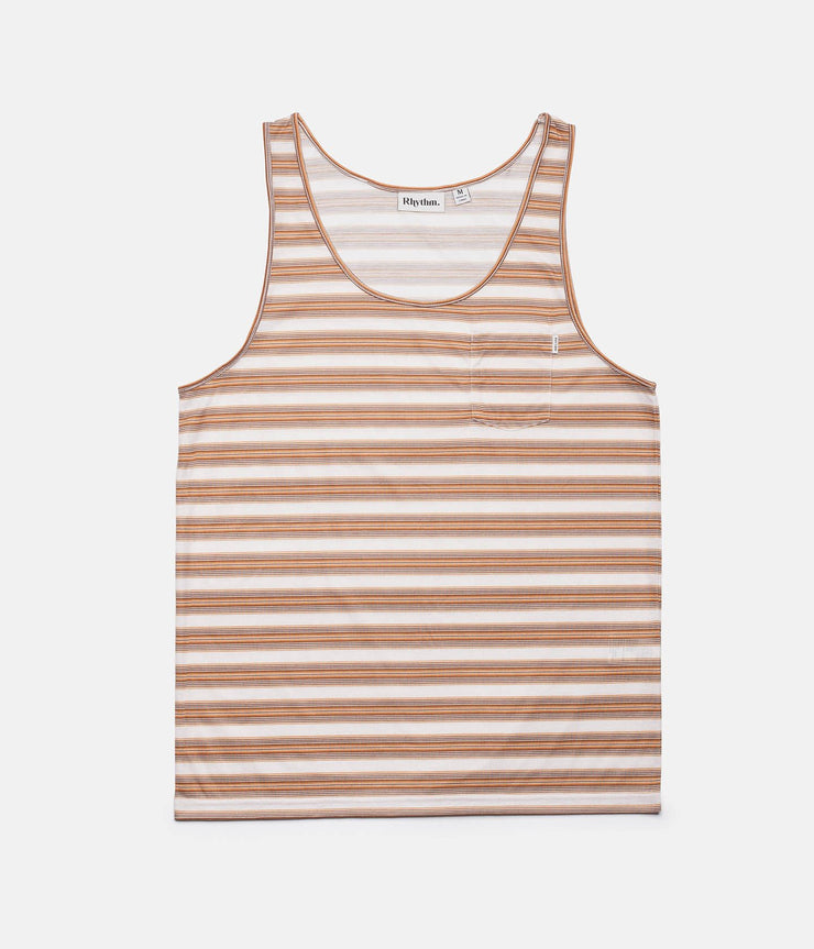 Rhythm Everyday Stripe Singlet Vintage Honey Front