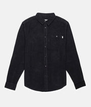 Rhythm Corduroy Ls Shirt Black Front