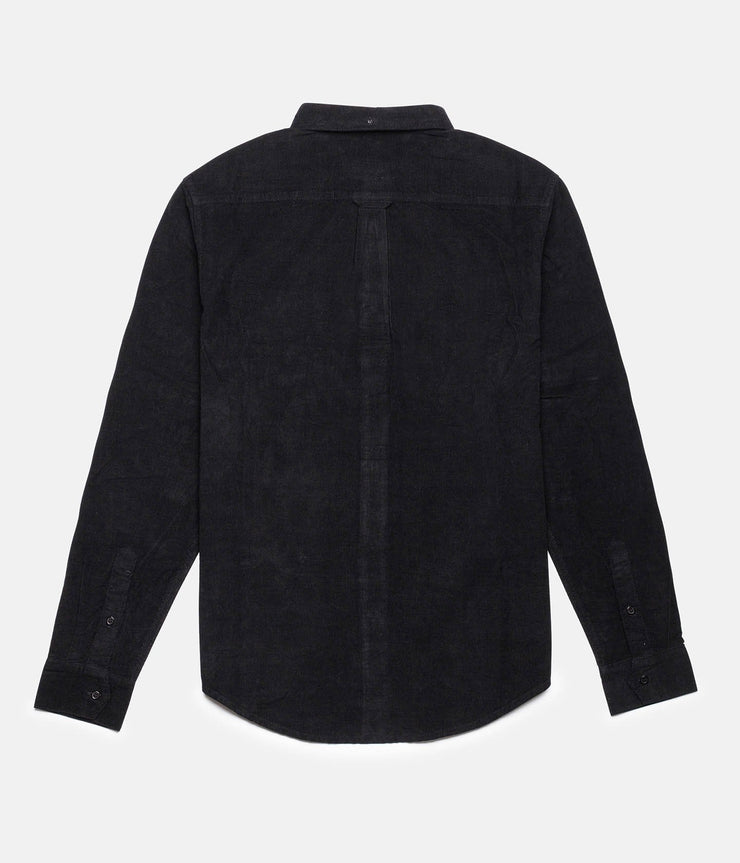 Rhythm Corduroy Ls Shirt Black Back