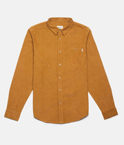 Rhythm Corduroy Ls Shirt Turmeric Front