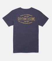 Rhythm Customs T-Shirt Navy Back 