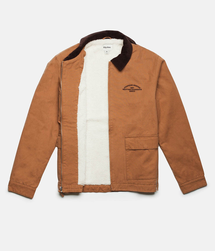 Rhythm Work Jacket Tobacco Front Open