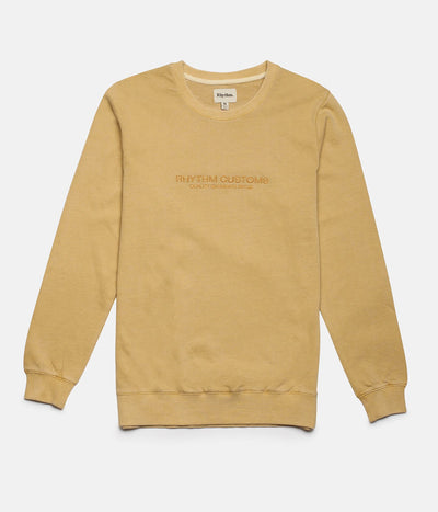 Rhythm Washed Out Pullover Turmeric Front