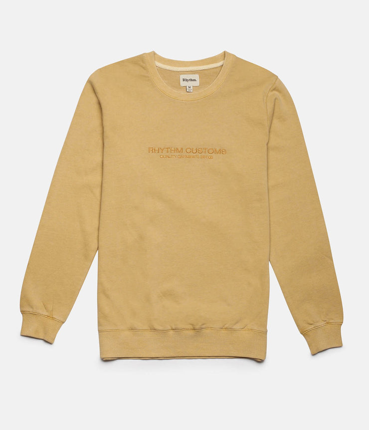 Rhythm Washed Out Pullover Turmeric Front