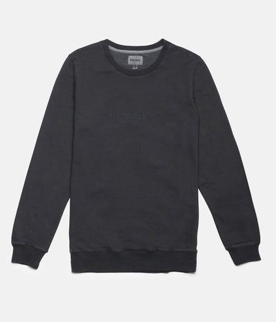 Rhythm Washed Out Pullover Charcoal Front