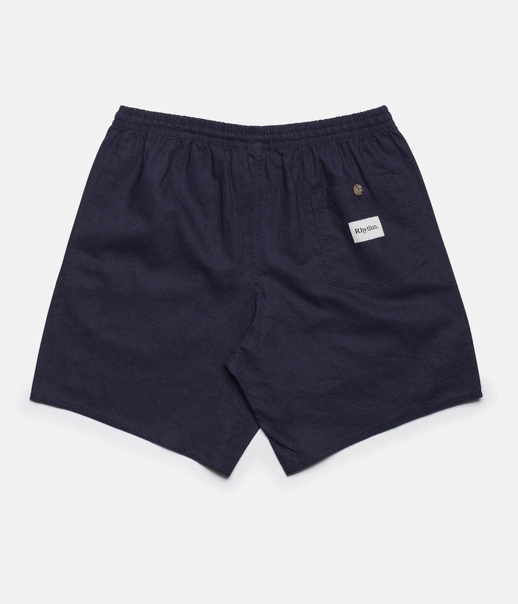 Rhythm Linen Jam Navy Back