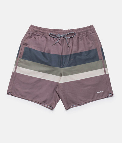 Rhythm Retro Stripe Beach Short Musk Front