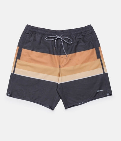 Rhythm Retro Stripe Beach Short Navy Front