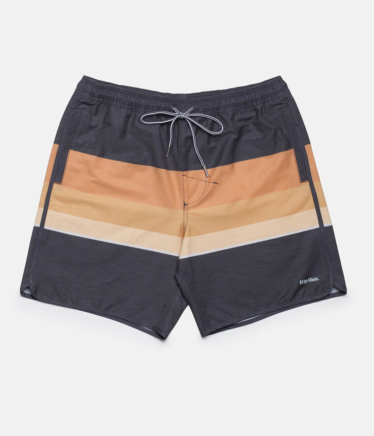 Rhythm Retro Stripe Beach Short Navy Front