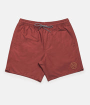 Rhythm Black Label Beach Short Burnt Clay Front