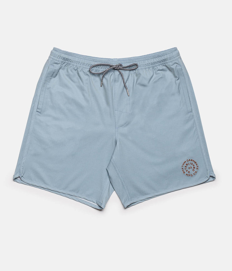 Rhythm Black Label Beach Short Stone Blue Front