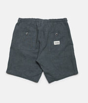 Rhythm Linen Bunker Walkshort Duck Green Back