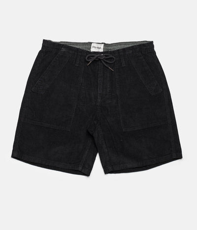 Rhythm Corduroy Bunker Walkshort Black Front