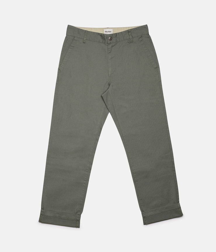 Rhythm Fatigue Pant Olive Front