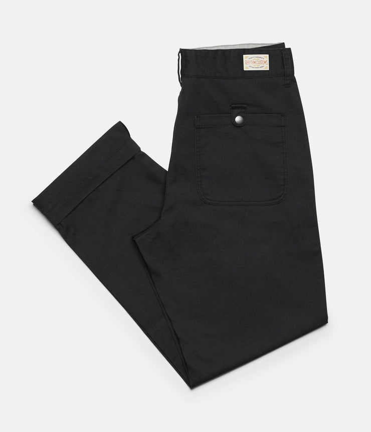 RHYTHM FATIGUE PANT BLACK FRONT