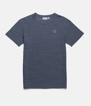 BANGALOW TEXTURED T-SHIRT STONE BLUE