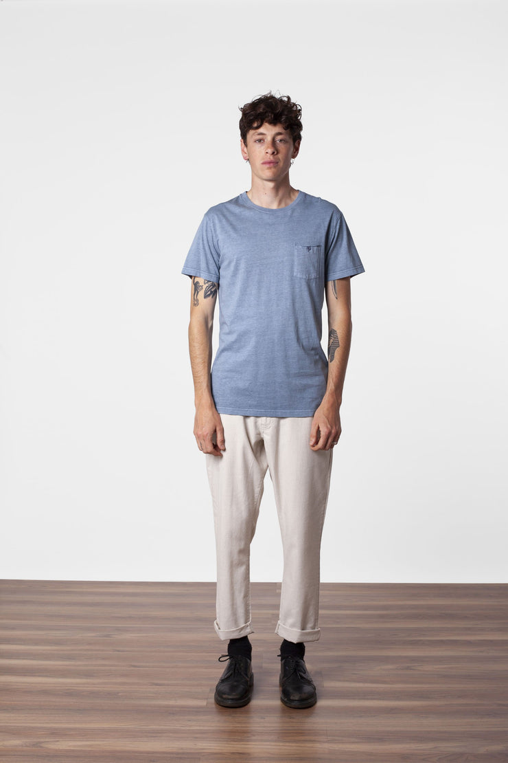 EVERYDAY WASH T-SHIRT WASHED BLUE