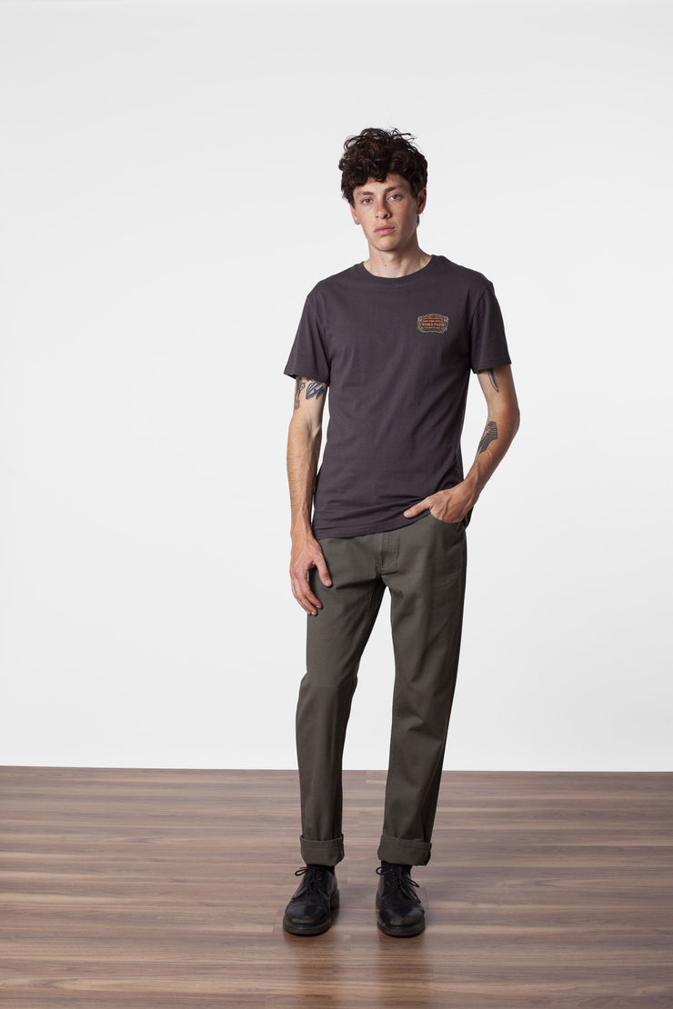 GRASSLAND T-SHIRT CHARCOAL