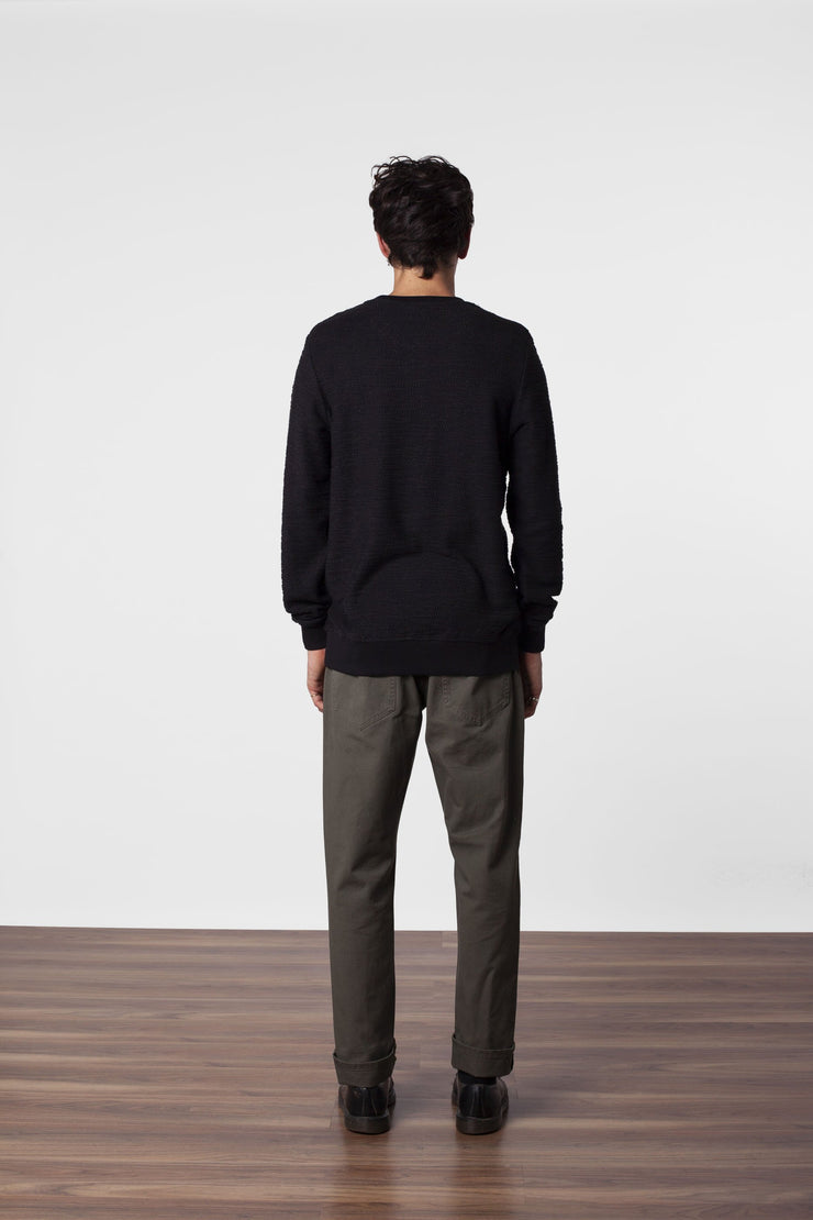 STUDIO TEXTURED PULLOVER BLACK