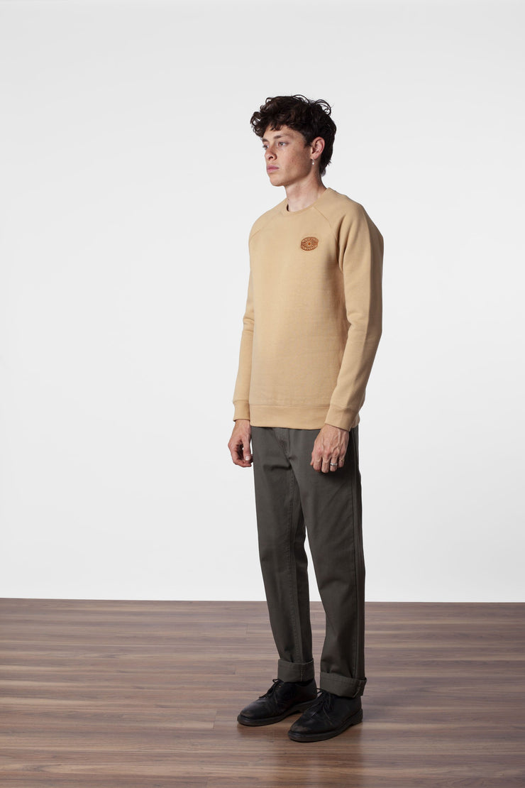 BEAMS PULLOVER SAND