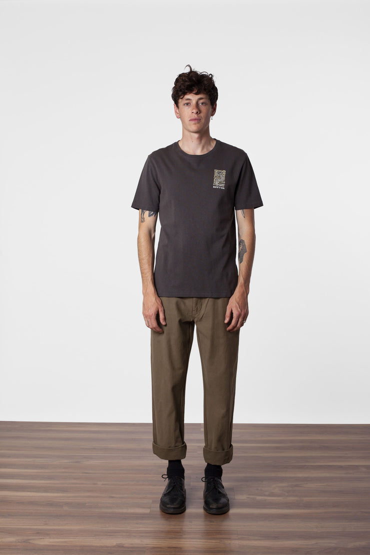 SUMATRA T-SHIRT WASHED CHARCOAL