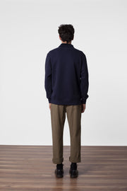 JAMES QUARTER ZIP PULLOVER NAVY