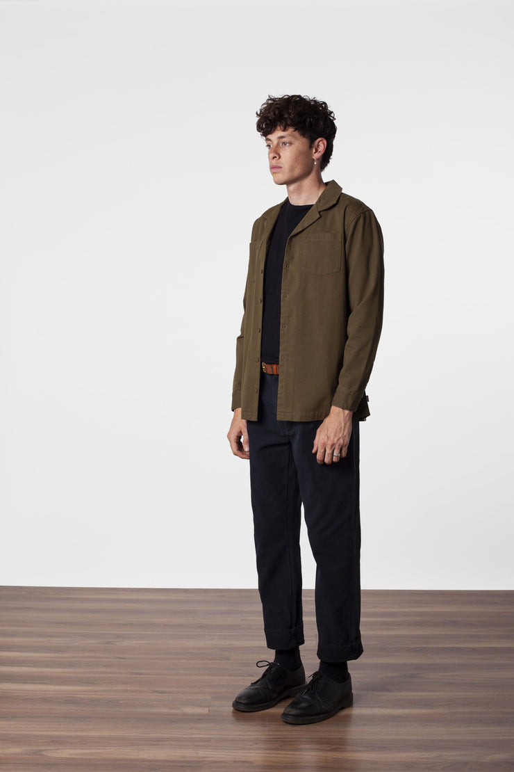 MILITARY LS SHIRT OLIVE