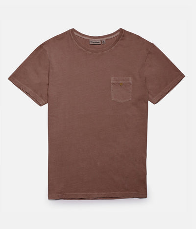 EVERYDAY WASH T-SHIRT WASHED OUT RUSSET