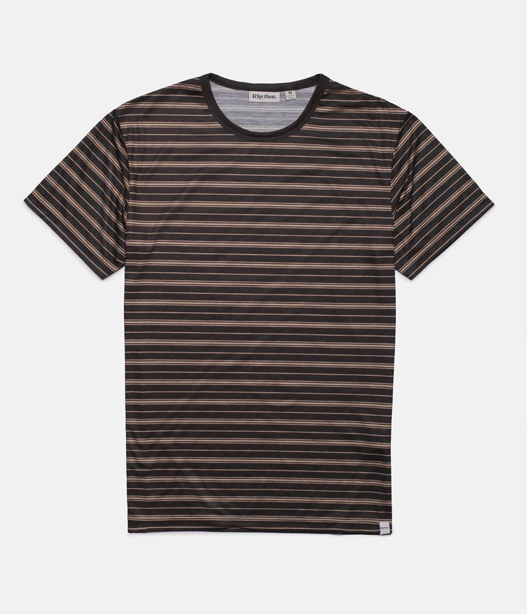 ESSENTIALS STRIPE T-SHIRT VINTAGE BLACK