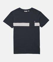 BEECHMONT T-SHIRT CHARCOAL / MUSTARD