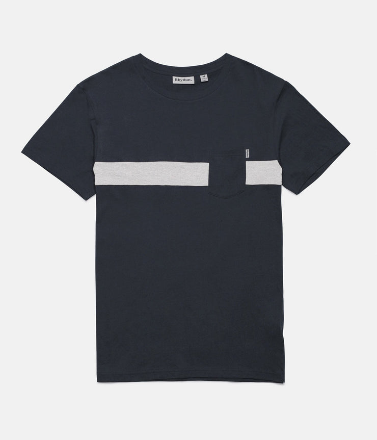 BEECHMONT T-SHIRT CHARCOAL / MUSTARD