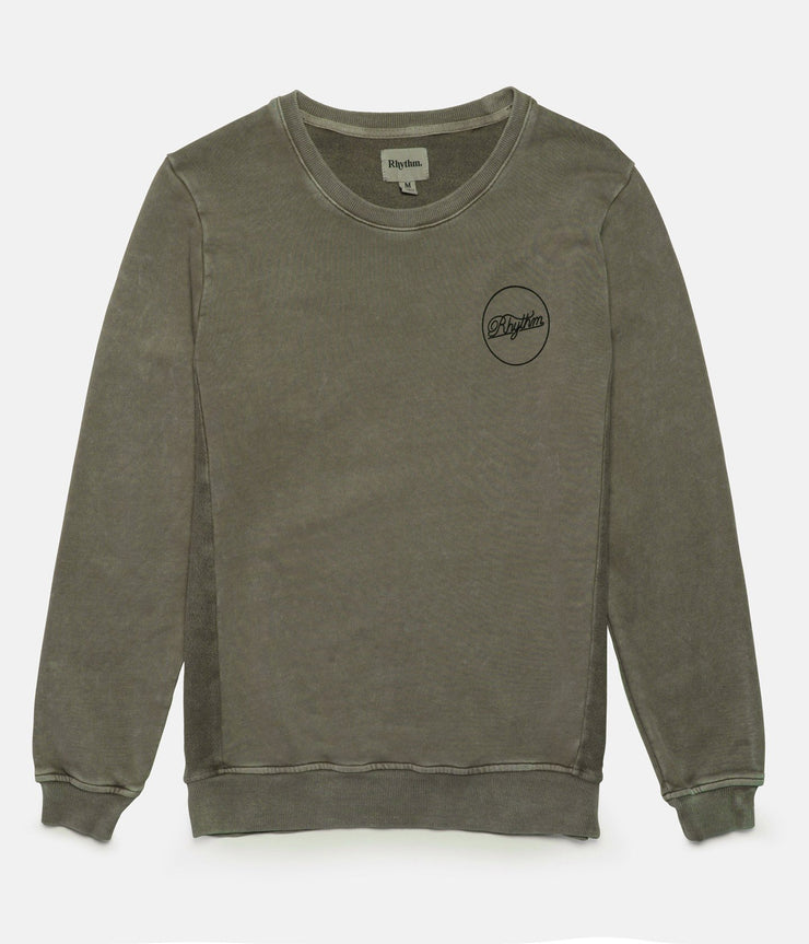 WASHED OUT PULLOVER DUSTED OLIVE
